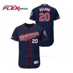 Camiseta Beisbol Hombre Minnesota Twins Eddie Rosario 150th Aniversario Patch Autentico Flex Base Azul2