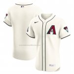 Camiseta Beisbol Hombre Arizona Diamondbacks Primera Elite Crema