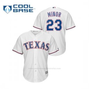 Camiseta Beisbol Hombre Texas Rangers Mike Minor Cool Base Blanco