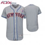 Camiseta Beisbol Hombre New York New York Mets Gris 2018 Dia de la Madre Flex Base