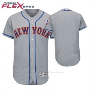 Camiseta Beisbol Hombre New York New York Mets Gris 2018 Dia de la Madre Flex Base