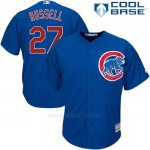 Camiseta Beisbol Hombre Chicago Cubs 27 Addison Russell Autentico Coleccion Cool Base
