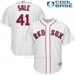 Camiseta Beisbol Hombre Boston Red Sox 41 Chris Sale Blanco 2017 Cool Base