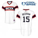 Camiseta Beisbol Hombre Chicago White Sox 15 Gordon Beckham Blanco Alterno Cool Base