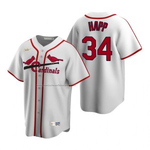 Camiseta Beisbol Hombre St. Louis Cardinals J.a. Happ Cooperstown Collection Primera Blanco