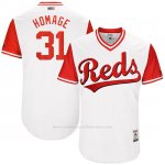 Camiseta Beisbol Hombre Cincinnati Reds 2017 Little League World Series 31 Drew Storen Blanco