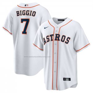 Camiseta Beisbol Hombre Houston Astros Craig Biggio Retired Primera Replica Blanco