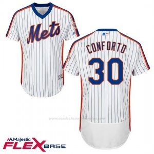 Camiseta Beisbol Hombre New York Mets Michael Conforto Flex Base Blanco