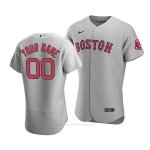 Camiseta Beisbol Hombre Boston Red Sox Personalizada Autentico Road 2020 Gris