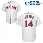 Camiseta Beisbol Hombre Boston Red Sox 14 Jim Rice Blanco 1ª Cool Base