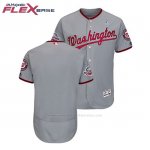 Camiseta Beisbol Hombre Washington Nationals Gris 2018 Dia del Padre Flex Base