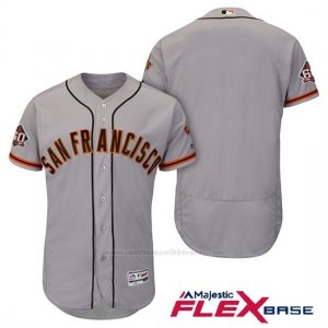 Camiseta Beisbol Hombre San Francisco Giants Gris On Field 60th Season Flex Base