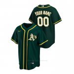 Camiseta Beisbol Hombre Oakland Athletics Personalizada 2020 Replica Alterno Verde