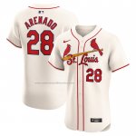 Camiseta Beisbol Hombre St. Louis Cardinals Nolan Arenado Alterno Elite Blanco