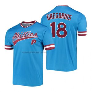 Camiseta Beisbol Hombre Philadelphia Phillies Didi Gregorius Cooperstown Collection Stitches Azul