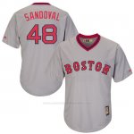 Camiseta Beisbol Hombre Boston Red Sox Pablo Sandoval Turn Back The Clock Gris