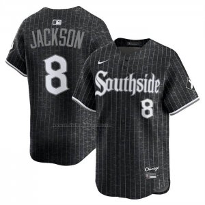 Camiseta Beisbol Hombre Chicago White Sox Bo Jackson City Connect Limited Negro