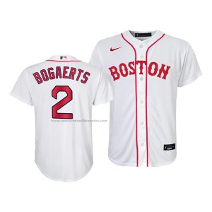 Camiseta Beisbol Nino Boston Red Sox Xander Bogaerts Replica 2021 Blanco