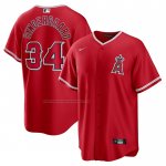 Camiseta Beisbol Hombre Los Angeles Angels Noah Syndergaard Alterno Replica Rojo