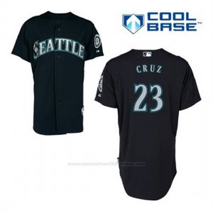 Camiseta Beisbol Hombre Seattle Mariners Nelson Cruz 23 Azul Azul Alterno Cool Base