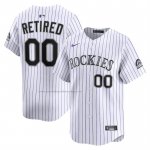 Camiseta Beisbol Hombre Colorado Rockies Retired Pick A Player Limited Blanco