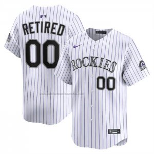 Camiseta Beisbol Hombre Colorado Rockies Retired Pick A Player Limited Blanco