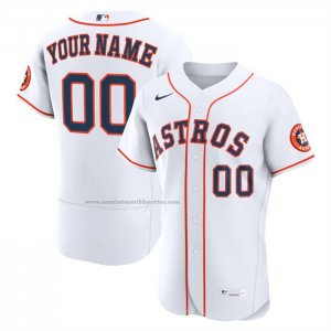 Camiseta Beisbol Hombre Houston Astros Primera Autentico Personalizada Blanco1 Camiseta Beisbol Hombre Houston Astros Primera Autentico Personalizada Blanco1