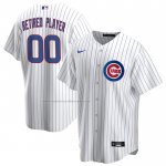 Camiseta Beisbol Hombre Chicago Cubs Primera Pick-A-Player Retired Roster Replica Blanco