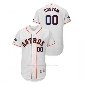 Camiseta Beisbol Hombre Houston Astros Personalizada 2019 Postseason Flex Base Blanco