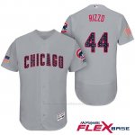 Camiseta Beisbol Hombre Chicago Cubs 2017 Estrellas y Rayas Cubs 44 Anthony Rizzo Gris Flex Base