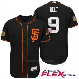 Camiseta Beisbol Hombre San Francisco Giants Brandon Belt San Francisco Negro 2017 Entrenamiento de Primavera Flex Base Jugador