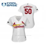 Camiseta Beisbol Mujer St. Louis Cardinals Adam Wainwright 2019 Postseason Cool Base Blanco