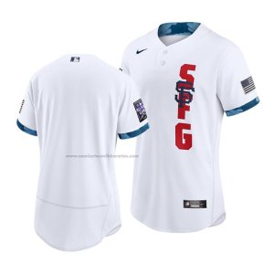 Camiseta Beisbol Hombre San Francisco Giants 2021 All Star Autentico Blanco