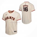 Camiseta Beisbol Nino San Francisco Giants Rafael Devers Primera Game Crema