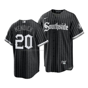 Camiseta Beisbol Hombre Chicago White Sox Danny Mendick 2021 City Connect Replica Negro