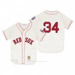 Camiseta Beisbol Hombre Boston Red Sox David Ortiz 1939 Autentico Primera Crema