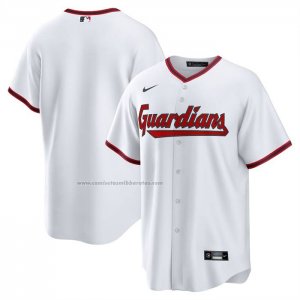 Camiseta Beisbol Hombre Cleveland Guardians Home Replica Blanco