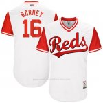 Camiseta Beisbol Hombre Cincinnati Reds 2017 Little League World Series 16 Tucker Barnhart Blanco