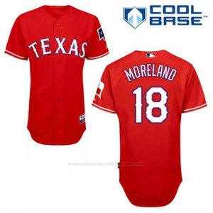 Camiseta Beisbol Hombre Texas Rangers Mithch Moreland 18 Rojo Alterno Cool Base