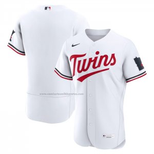 Camiseta Beisbol Hombre Minnesota Twins Primera Autentico Blanco1
