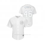 Camiseta Beisbol Hombre Chicago Cubs Pedro Strop 2019 Players Weekend Stropy Replica Blanco