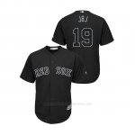Camiseta Beisbol Hombre Boston Red Sox Jackie Bradley Jr. 2019 Players Weekend Jbj Replica Negro