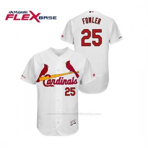 Camiseta Beisbol Hombre St. Louis Cardinals Dexter Fowler 150th Aniversario Patch Flex Base Blanco