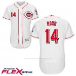 Camiseta Beisbol Hombre Cincinnati Reds 14 Pete Rose Blanco Flex Base Autentico Coleccion
