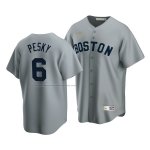 Camiseta Beisbol Hombre Boston Red Sox Johnny Pesky Cooperstown Collection Road Gris