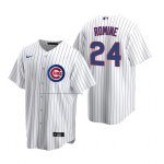 Camiseta Beisbol Hombre Chicago Cubs Andrew Romine Replica Primera Blanco