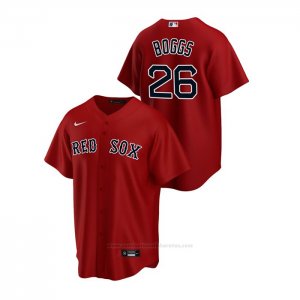 Camiseta Beisbol Hombre Boston Red Sox Wade Boggs Replica Alterno Rojo