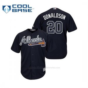 Camiseta Beisbol Hombre Atlanta Braves Josh Donaldson Cool Base Official Alternato Azul