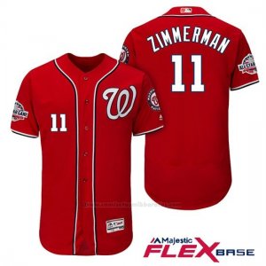 Camiseta Beisbol Hombre Washington Nationals Ryan Zimmerman Scarlet 2018 All Star Alterno Flex Base