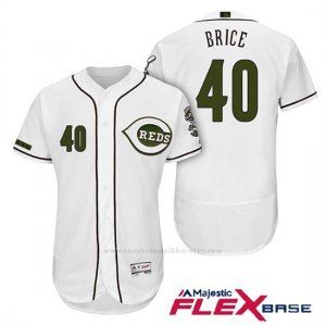 Camiseta Beisbol Hombre Cincinnati Reds 40 Austin Brice 2018 Alterno Autentico Flex Base